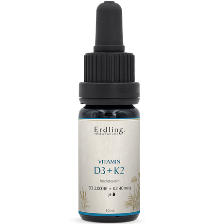 Vitamin D3 2000 IE + K2 40 mcg hochdosiert Waldkraft