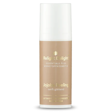 "Essentials Plus Jojobapeeling 45ml - Sanftes Gesichtspeeling mit Jojobawachskügelchen und Bio-Distelöl für empfindliche Haut"