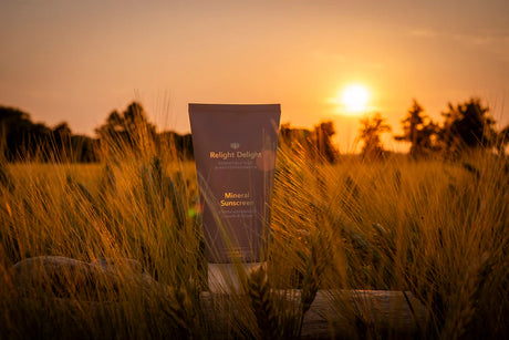 "Mineral Sunscreen mit Zinkoxid und Bio-Ölen für Gesicht und Körper"