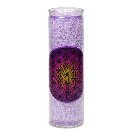 Fairtrade Duftkerze Blume des Lebens 