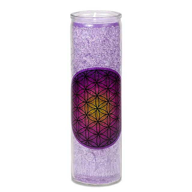 Fairtrade Duftkerze Blume des Lebens 