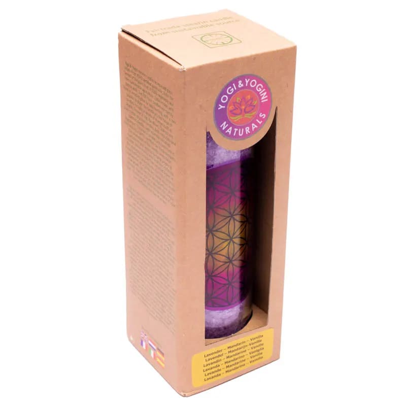 Fairtrade Duftkerze Blume des Lebens 