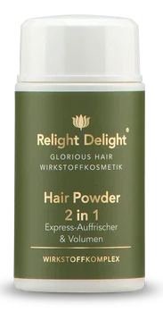 GLORIOUS HAIR - HAARPUDER 2IN1 EXPRESS-AUFFRISCHER MIT ANTI-FETT-EFFEKT FÜR MEHR VOLUMEN UND GRIFFIGKEIT - RELIGHT DELIGHT