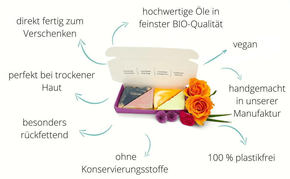 Geschenkbox Duschbutter Quartett