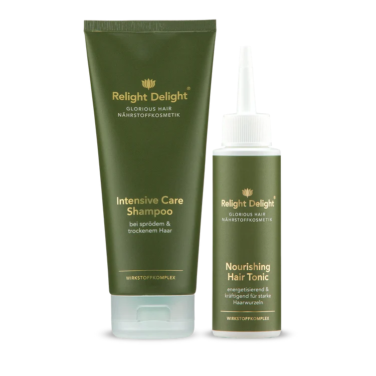 "Glorious Hair Intensive Care Duo Inhaltsstoffe - Kaltgepresste Bioöle ohne Silikon und Sulfate"
