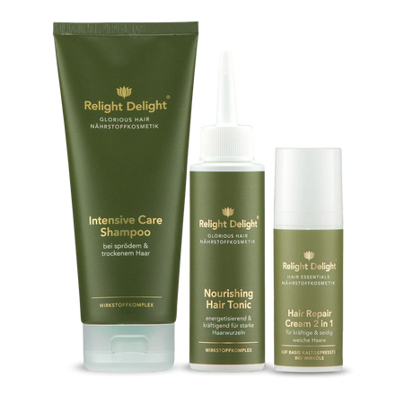 Glorious Hair - Haarpflege-Set - Regeneration und Balance für Kopfhaut und Haar - Relight Delight
