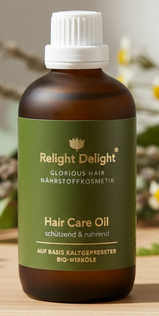 Glorious Hair - Hair Care Oil -  REPARIEREND & NÄHREND FÜR ULTIMATIV GLÄNZENDES HAAR - Relight Delight