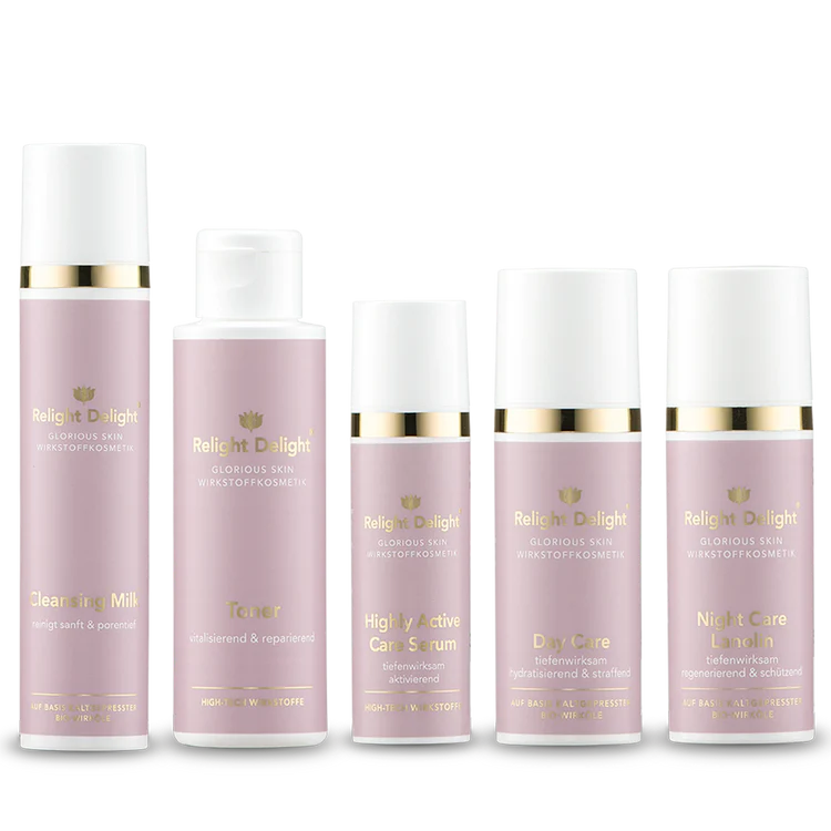 "Glorious Skin Gesichtspflege-Set Relight Delight - komplette Hautpflege-Routine für strahlende Haut"