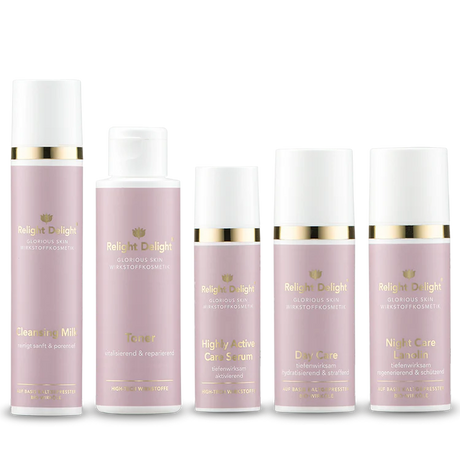  "Glorious Skin Gesichtspflege-Set Relight Delight - komplette Hautpflege-Routine für strahlende Haut"