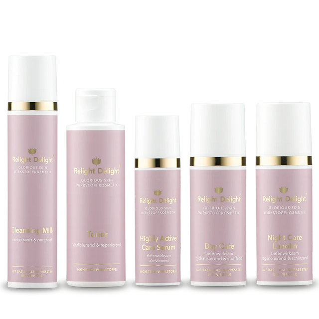  "Glorious Skin Gesichtspflege-Set Relight Delight - komplette Hautpflege-Routine für strahlende Haut"