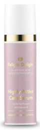 Roséfarbene Tube mit goldener und weißer Aufschrift: Glorious Skin - Highly Active Care Serum - unbeduftet -  tiefenwirksam und aktivierend - 30ml von Relight Delight