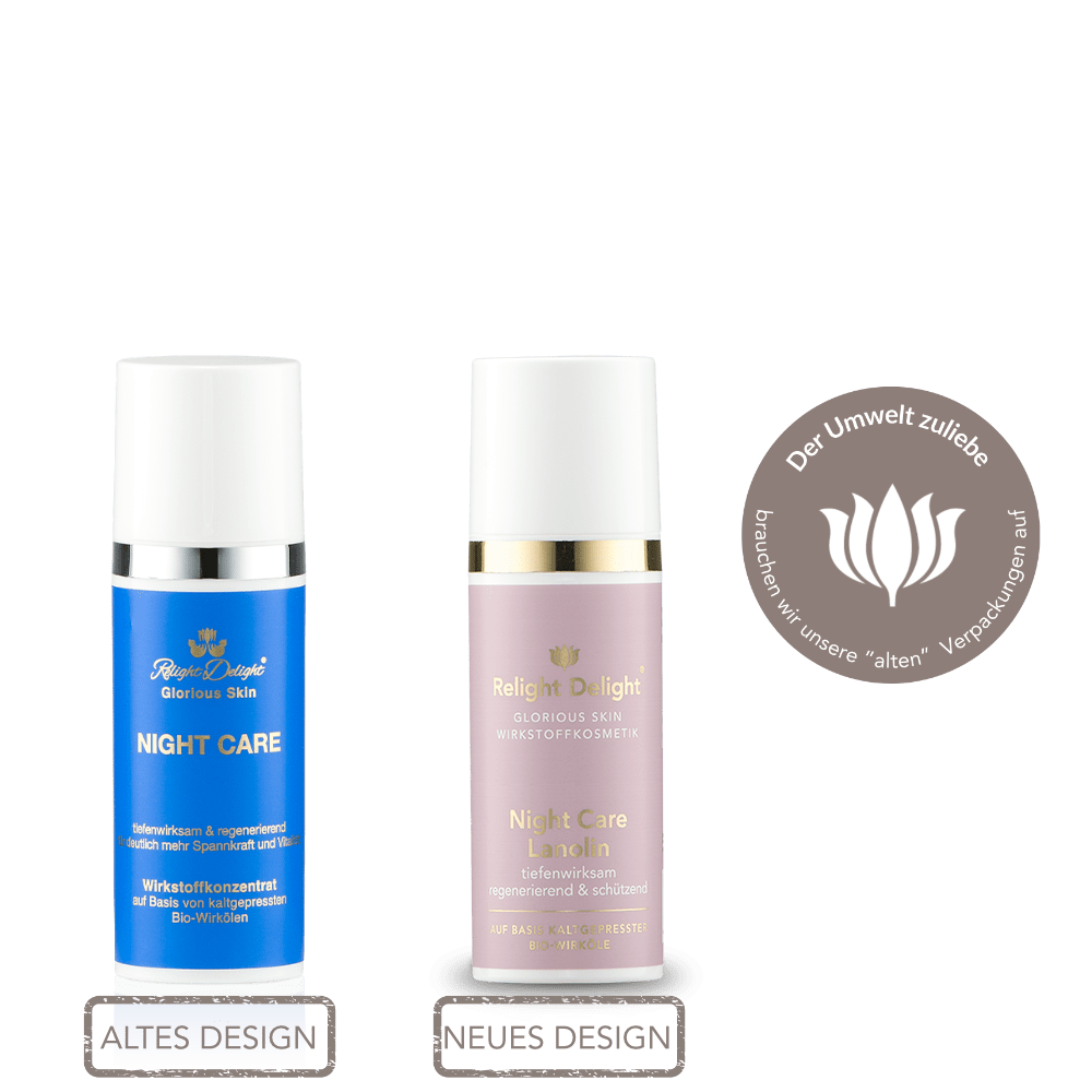 Glorious Skin - Night Care Lanolin   50ml Relight Delight