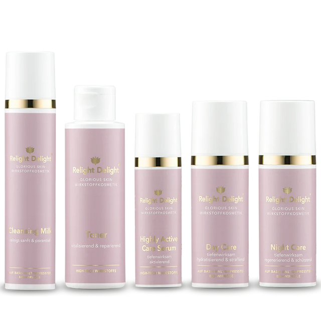 Glorious Skin Face Care Set - Night Care VEGAN - Relight Delight
