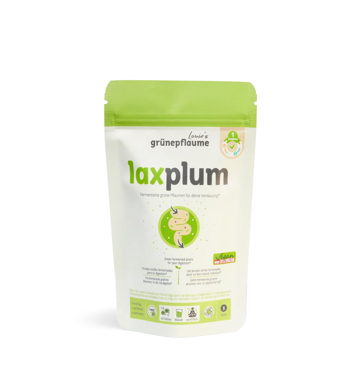 Grüne Pflaume - Laxplum fermentierte grüne Pflaume 9+1 Stk
