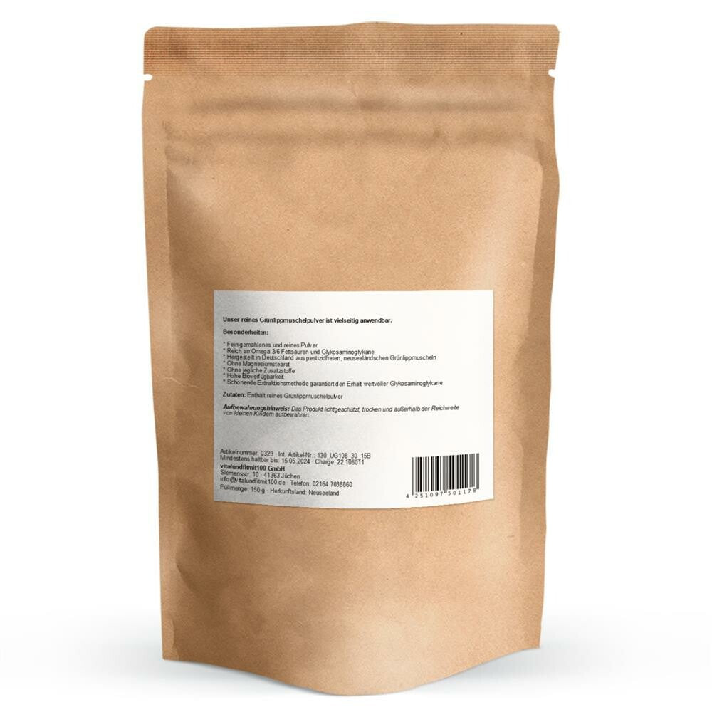  Grünlippmuschelpulver 150 g Vitalundfitmit100