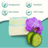 
Duftinspiration: Frische Gurke & cremige Mandelmilch – sanfte Reinigung für empfindliche Haut
