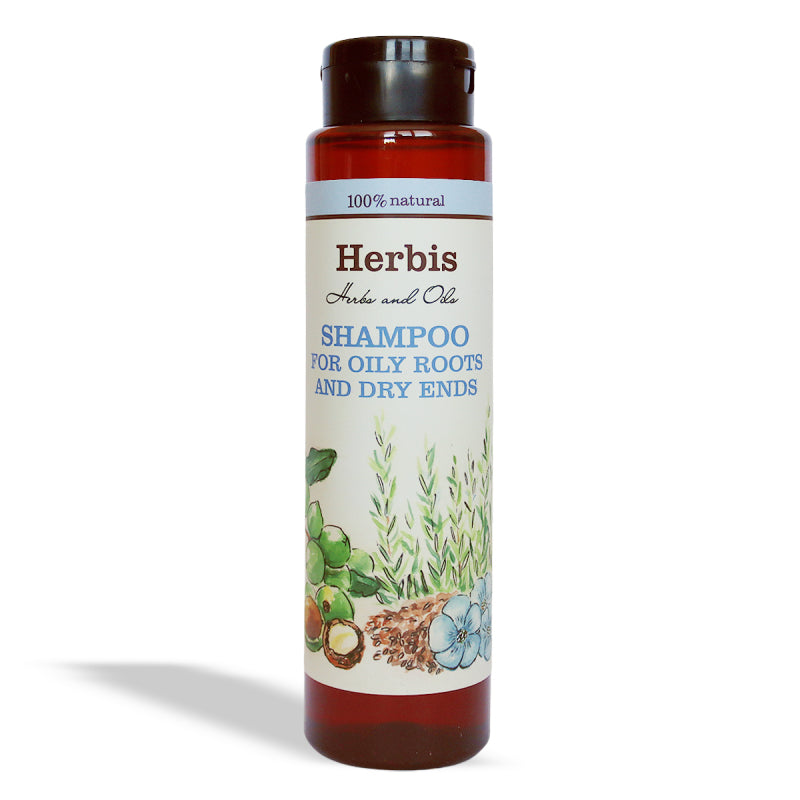 „HERBIS Shampoo fettige Ansätze trockene Spitzen 300 ml – Tiefenreinigung & Feuchtigkeitsbalance mit pflanzlichen Ölen“