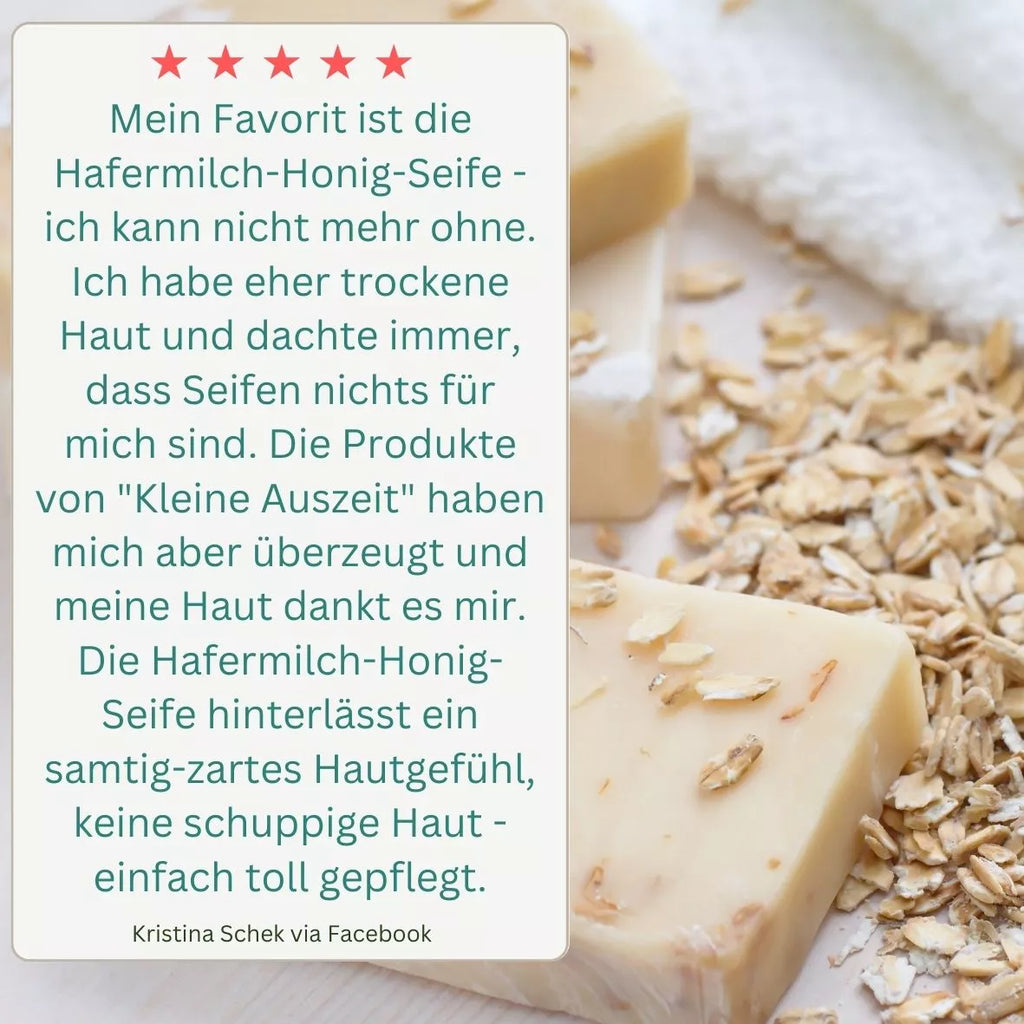 Hafermilch Honig Seife  - Kleine Auszeit