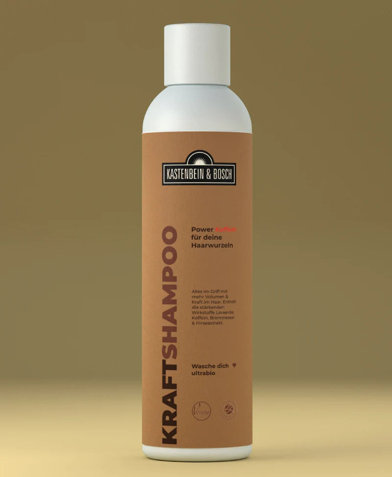 Kraftshampoo Power Koffein für deine Haarwurzeln. Kastenbein & Bosch 200ml