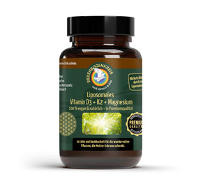 „Liposomales Vitamin D3 + K2 + Magnesium – Regenbogenkreis – 30 Kapseln“
