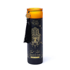 MANIFESTATIONSKERZE GOOD FORTUNE IM GLAS MIT QUASTE 300g