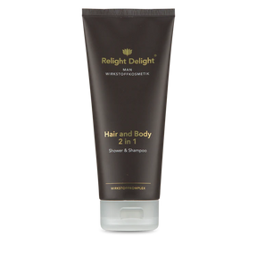 „MAN - Hair and Body 2 in 1 - 200ml – Shampoo & Duschgel für Männer mit Ginseng- und Ingwerduft. Sanfte Reinigung ohne Sulfate für Haut und Haare.“