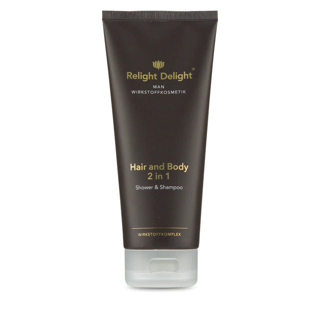 „MAN - Hair and Body 2 in 1 - 200ml – Shampoo & Duschgel für Männer mit Ginseng- und Ingwerduft. Sanfte Reinigung ohne Sulfate für Haut und Haare.“