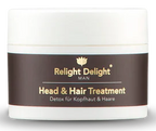 Eine Dose MAN - Head & Hair Treatment - Haar- und Kopfhautvorbehandlung 100ml von  Relight Delight