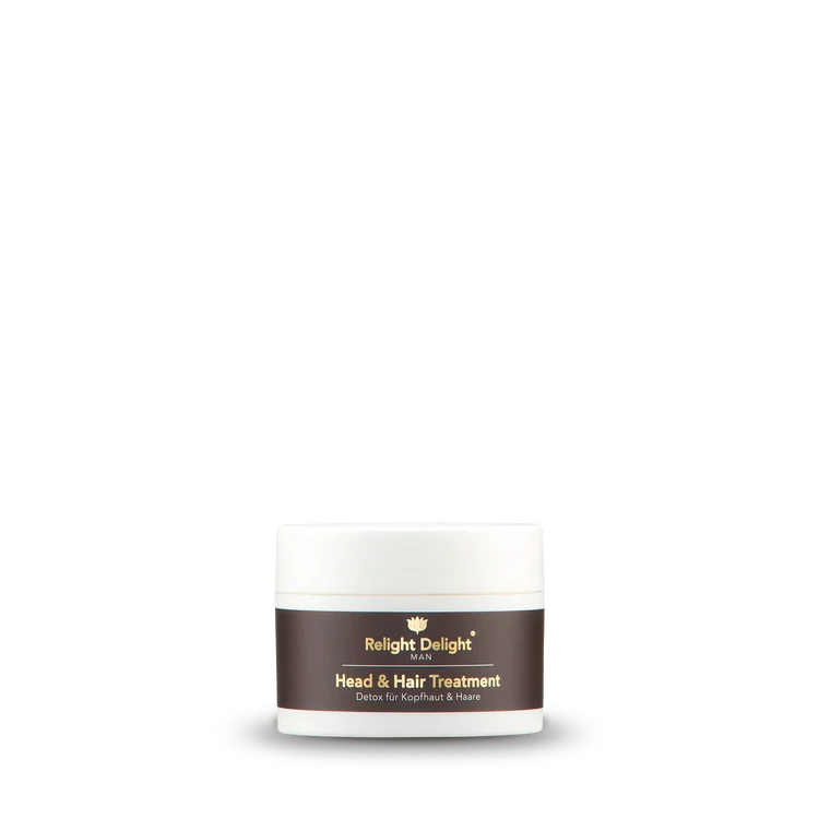 Eine Dose MAN - Head & Hair Treatment - Haar- und Kopfhautvorbehandlung 100ml von  Relight Delight