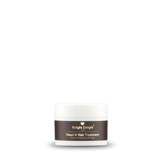 Eine Dose MAN - Head & Hair Treatment - Haar- und Kopfhautvorbehandlung 100ml von  Relight Delight