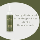 Glorious Hair - Nourishing Hair Tonic - unbeduftet - HAARNÄHRLÖSUNG  von Relight Delight mit Aufschrift: Energetisierend und kräftigend für starke Haarwurzeln
