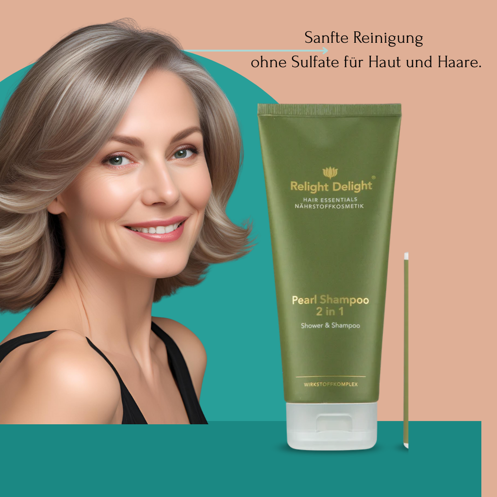 „Sanfte Haarpflege mit weißem Tee und Orange – Pearl Glanz Shampoo