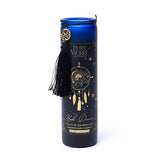 Manifestationskerze Boho Dreams im Glas mit Quaste 300g