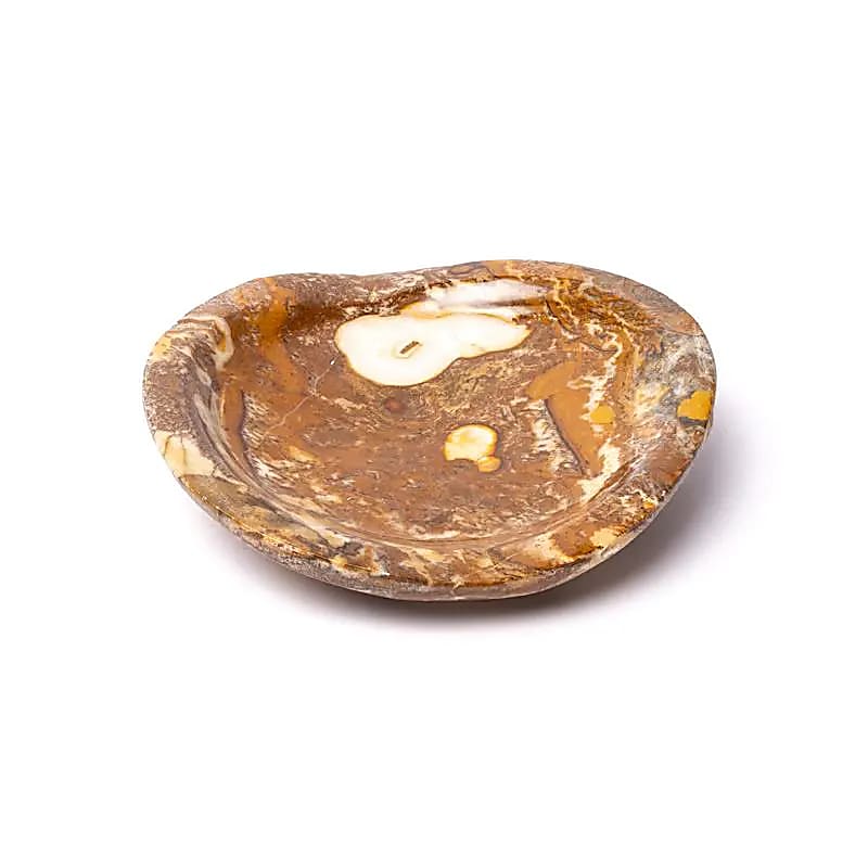 Marokkanische Schale aus Onyx-Naturstein ca. 12 x 3 cm