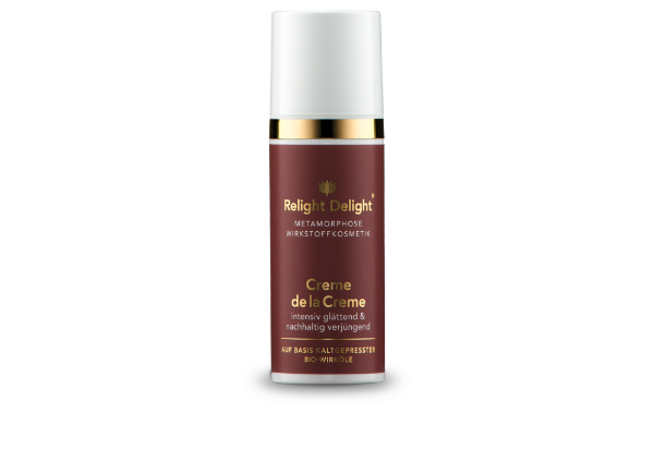 Edler Pumpspender des Creme de la Creme Metamorphose von Relight Delight -High Tech Wirkstoffe - intensiv glättend und nachhaltig verjüngend