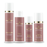 Edles Set des Metamorphose Gesichts-Set von Relight Delight bestehend aus Cleansink Milk, oner, Serum Absolut und Creme de la Creme