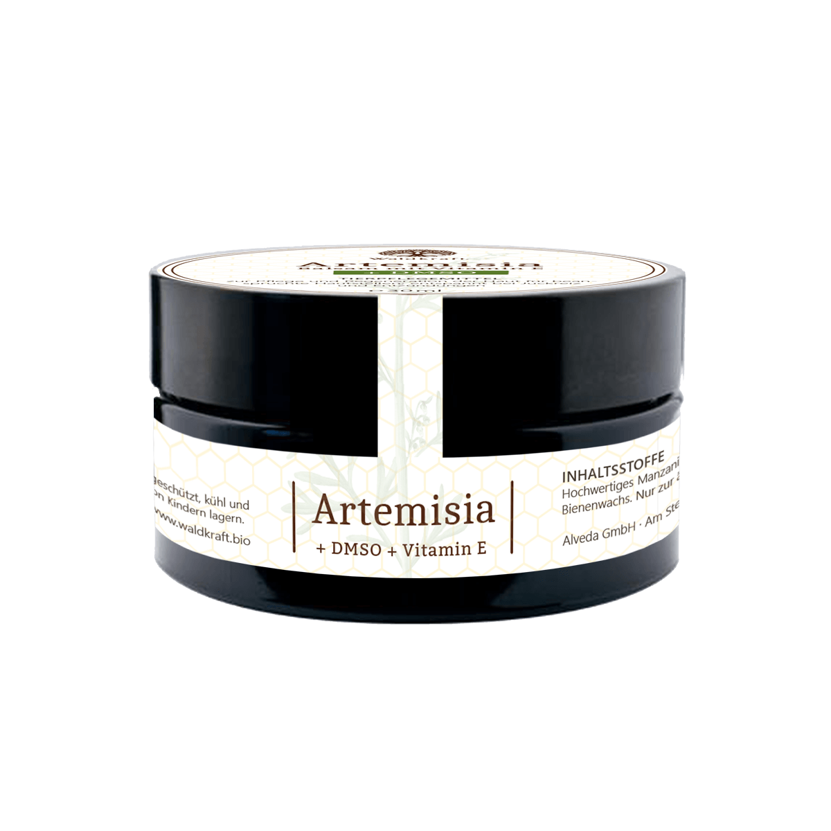 Artemisia Annua Balsam - Beifuß-Salbe mit DMSO, Vitamin E, Bienenwachs und Manzanilla-Öl - 30ml - Waldkraft