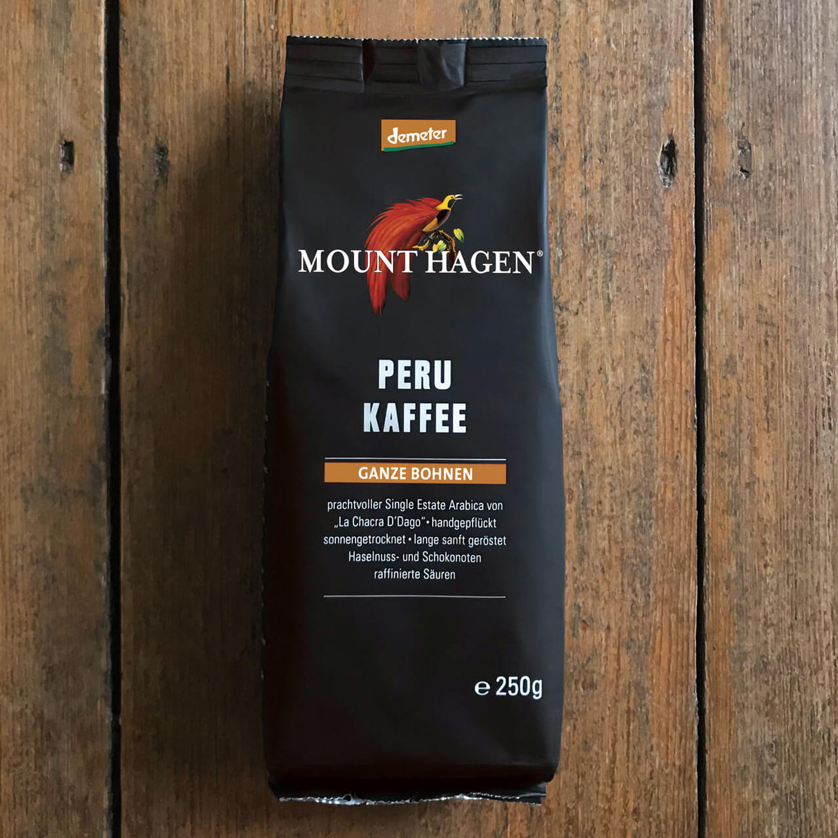 Mount Hagen - Espresso 250 g - ganze Bohnen Peru demeter