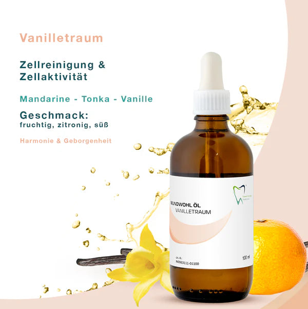 🦷NEU Flasche Mundwohl Öl -  Vanilletraum 100ml 🦷