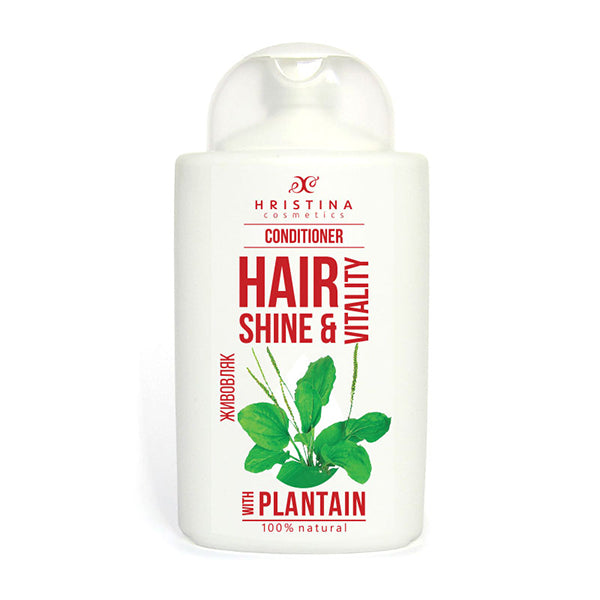  Natürliche Haarspülung Wegerich für glänzendes und gesundes Haar 200 ml - Hristina Conditioner