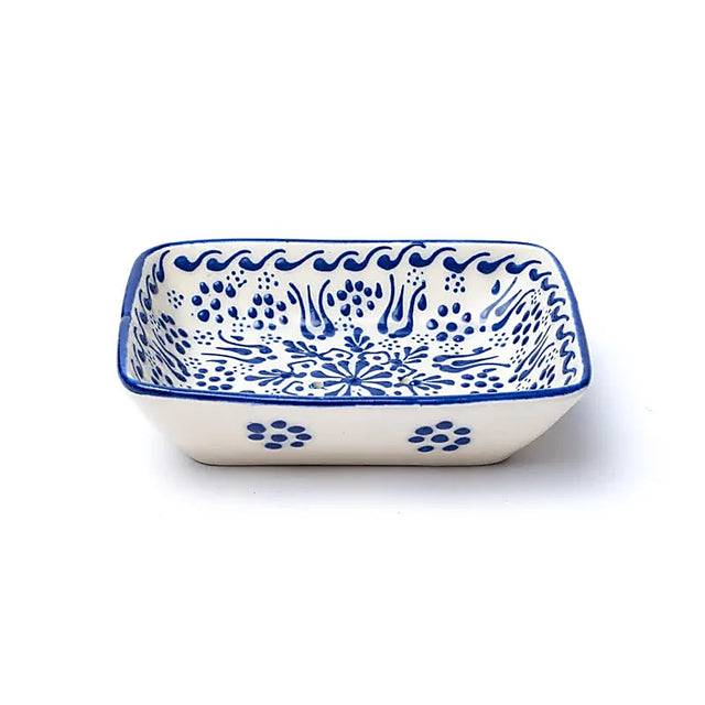 Ottoman - Von Hand gefertigte Seifenschale blau