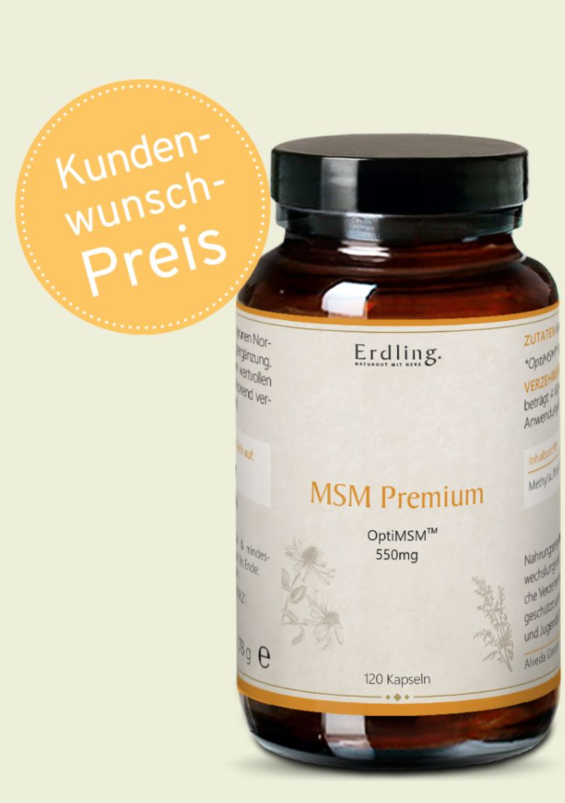 Premium MSM mit OptiMSM® – Organischer Schwefel MSM Waldkraft