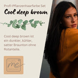 Profi-Pflanzenhaarfarbe kühles dunkles Braun cool deep brown 90g Nachfüllpack - Thats me Organic