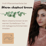 Profi-Pflanzenhaarfarbe "warmes Kastanien braun - warm chestnut brown" 90g Nachfüllpack - Thats me Organic