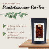 Profi-Pflanzenhaarfarbe "warmes Rubin-Rot - warm rubin red" 90g Nachfüllpack - Thats me Organic