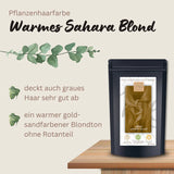 Profi-Pflanzenhaarfarbe warmes Sahara-Blond "warm sahara blond" 90g Nachfüllpack - Thats me Organic