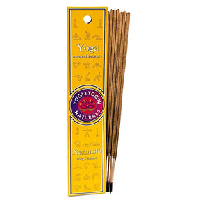 Yoga Namaste Räucherstäbchen – handgerollte natürliche Duftstäbchen mit Nag‑Champa‑Basisnote