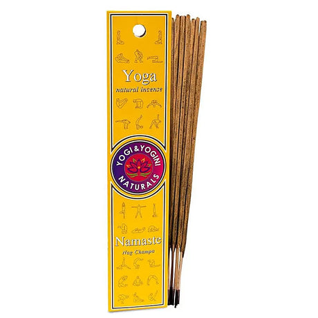 Yoga Namaste Räucherstäbchen – handgerollte natürliche Duftstäbchen mit Nag‑Champa‑Basisnote