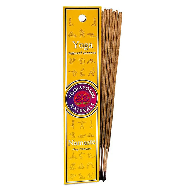 Yoga Namaste Räucherstäbchen – handgerollte natürliche Duftstäbchen mit Nag‑Champa‑Basisnote