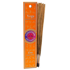Yoga OM Räucherstäbchen – handgerollte Duftstäbchen mit Benzoe‑Holz‑Basisnote für Meditation und Yoga